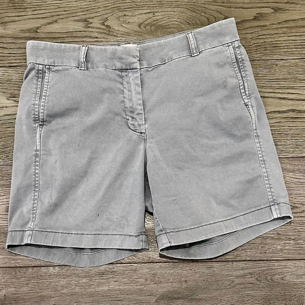 J. Crew Gray Chino Bermuda Shorts